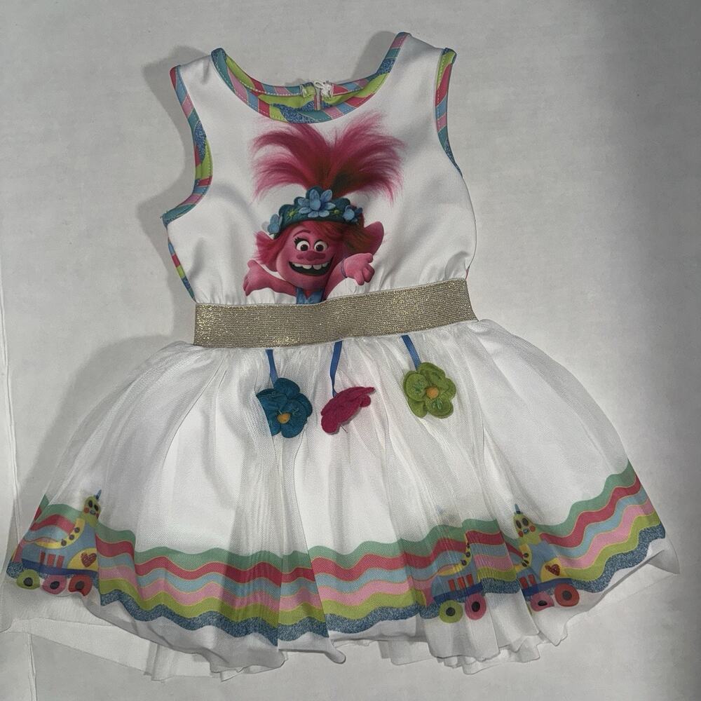 Pippa & Julie x DreamWorks Trolls Toddler Size 2T Dress Whimsical Colorful Party